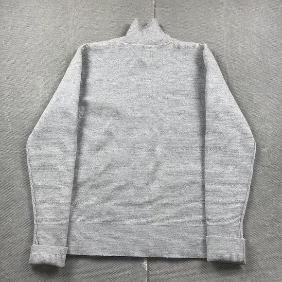 Arpenteur‎ Sweater Mens Small Gray Mock Neck Pullover 100% Wool Made in France - Picture 6 of 12
